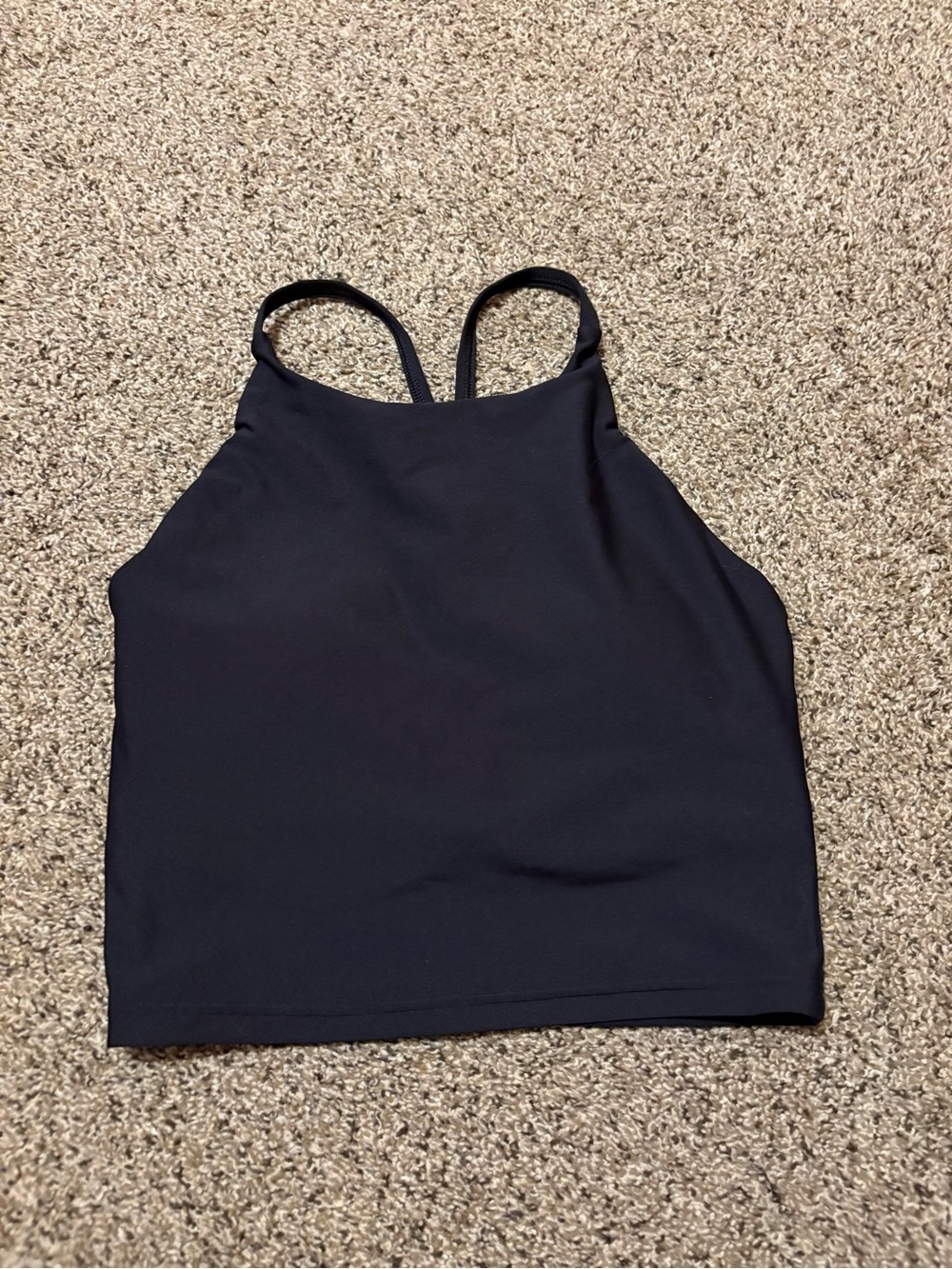Old Navy Black High-Neck Cropped Camisole